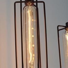 Lámpara de pared de hierro estilo loft americano estilo retro industrial con luces artísticas