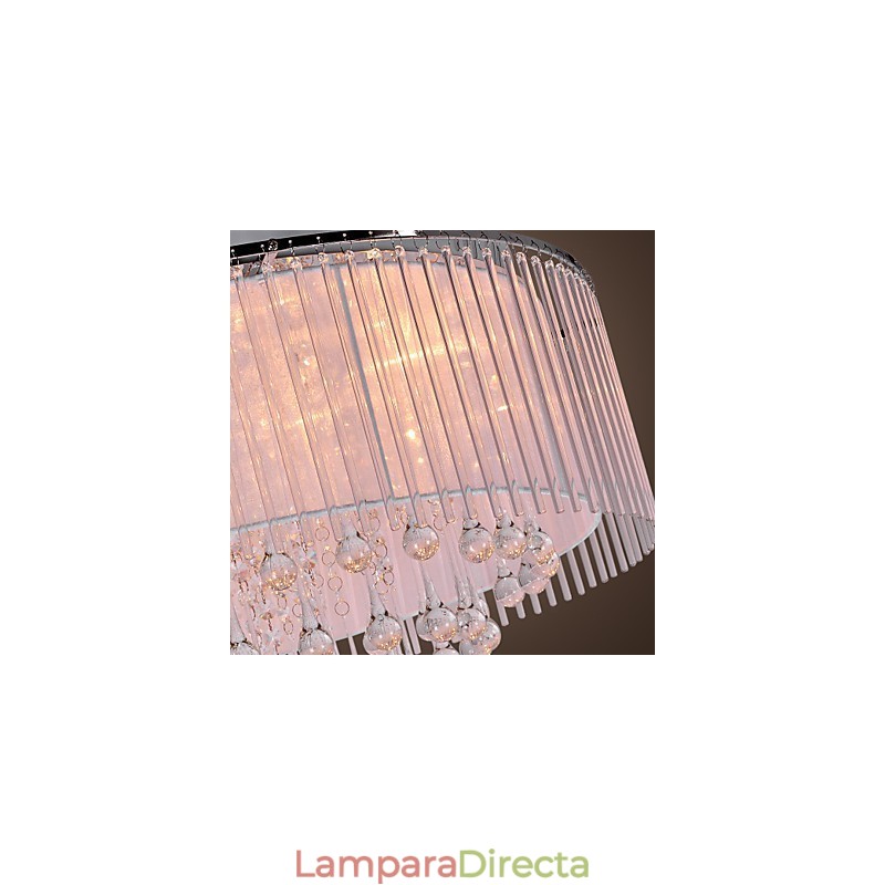Lámpara empotrada moderna contemporánea de cristal galvanizado