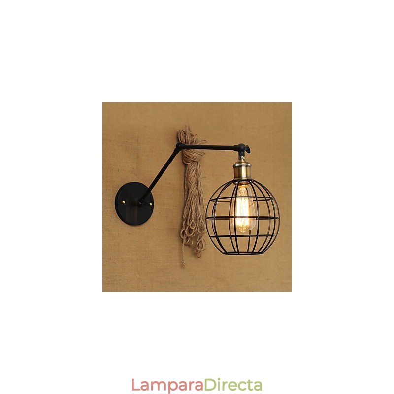 Apliques de pared Luces oscilantes Lámparas de pared de lectura Estilo mini Rústico Lodge Metal