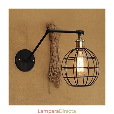 Apliques de pared Luces oscilantes Lámparas de pared de lectura Estilo mini Rústico Lodge Metal Apliques de pared Luces oscilantes Lámparas de pared de lectura Estilo mini Rústico Lodge Metal