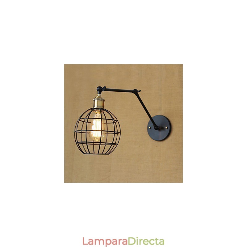 Apliques de pared Luces oscilantes Lámparas de pared de lectura Estilo mini Rústico Lodge Metal