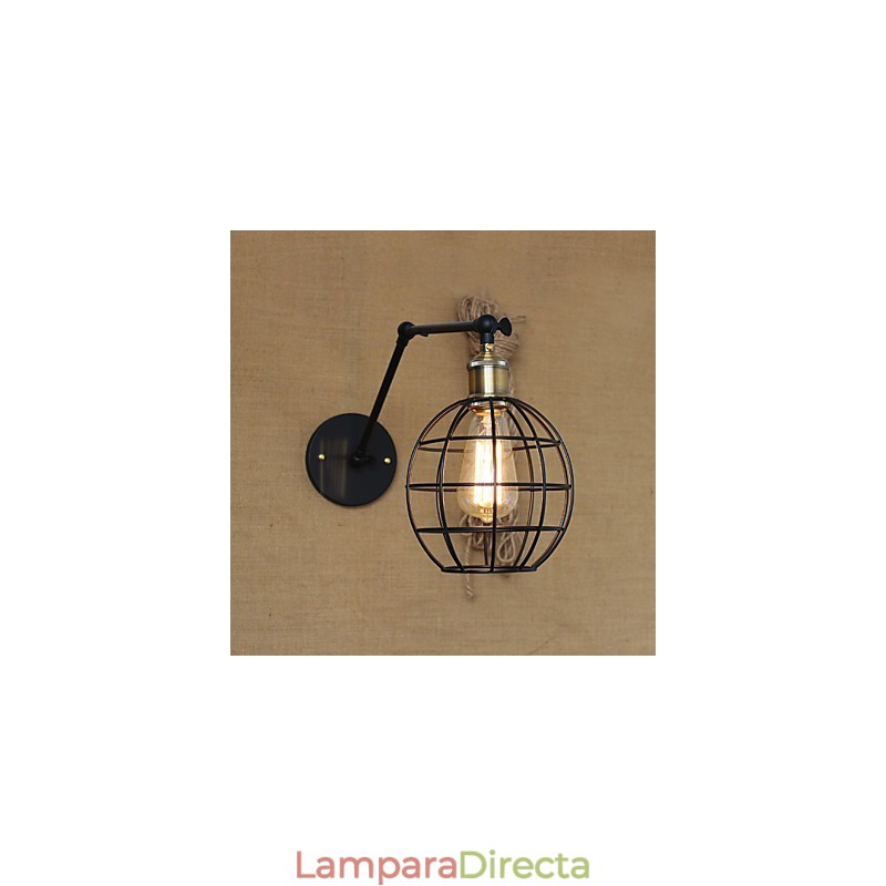 Apliques de pared Luces oscilantes Lámparas de pared de lectura Estilo mini Rústico Lodge Metal
