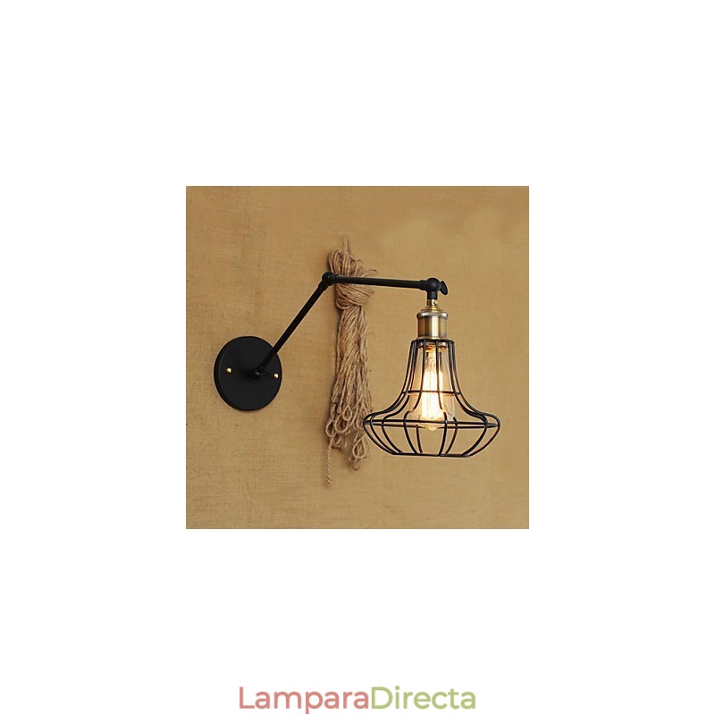 Apliques de pared Luces oscilantes Lámparas de pared de lectura Estilo mini Rústico Lodge Metal