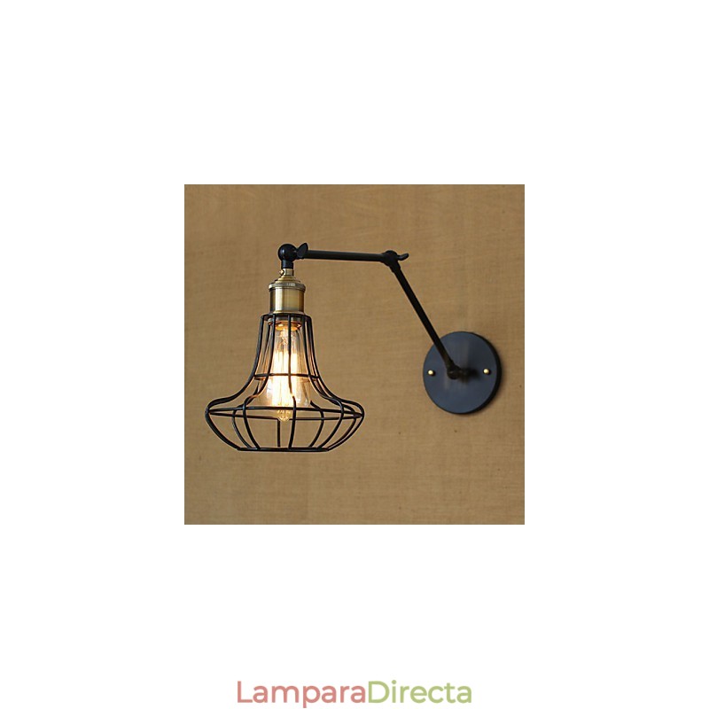 Apliques de pared Luces oscilantes Lámparas de pared de lectura Estilo mini Rústico Lodge Metal