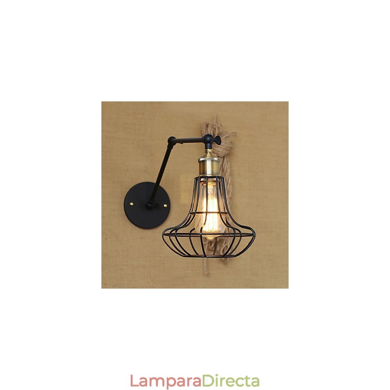 Apliques de pared Luces oscilantes Lámparas de pared de lectura Estilo mini Rústico Lodge Metal