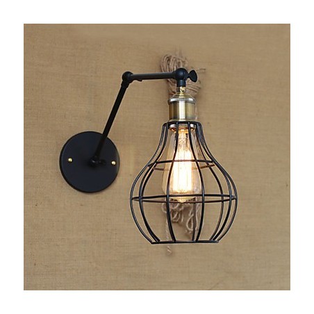 Apliques de pared Luces oscilantes Lámparas de pared de lectura Estilo mini Rústico Lodge Metal Apliques de pared Luces oscilantes Lámparas de pared de lectura Estilo mini Rústico Lodge Metal
