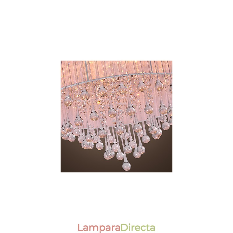 Lámpara empotrada moderna contemporánea de cristal galvanizado