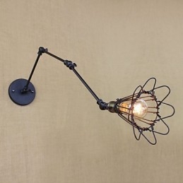 Lámpara de hierro para loft, estilo retro industrial, para pasillo, escaleras, mesa, restaurante, bar, creativa y sencilla