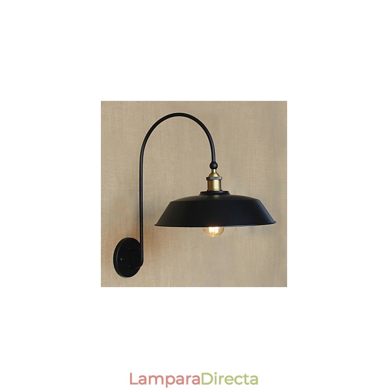 Lámpara creativa de hierro estilo country americano, estilo retro, redonda, industrial, para sala de estar, balcón, pasillo, escaleras, decoración de habitación