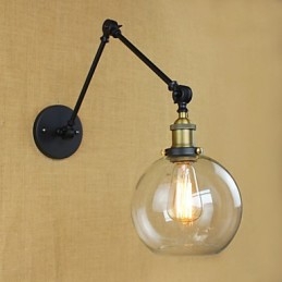 El brazo largo de la pared de vidrio de hierro industrial creativo telescópico dormitorio retro nostálgico restaurante pasillo plegable
