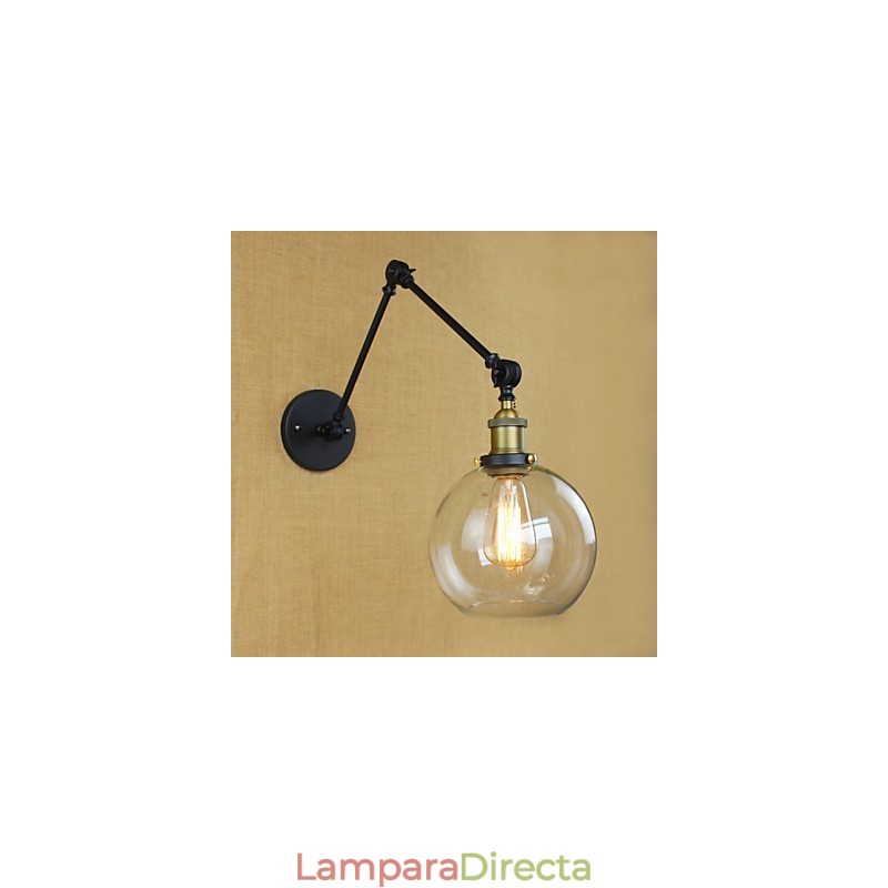 El brazo largo de la pared de vidrio de hierro industrial creativo telescópico dormitorio retro nostálgico restaurante pasillo plegable