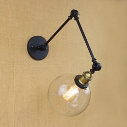 El brazo largo de la pared de vidrio de hierro industrial creativo telescópico dormitorio retro nostálgico restaurante pasillo plegable