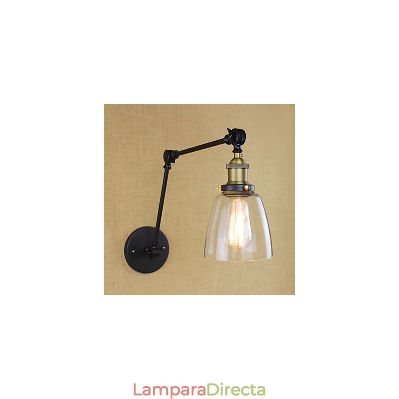 El brazo largo de la pared de vidrio de hierro industrial creativo telescópico dormitorio retro nostálgico restaurante pasillo plegable