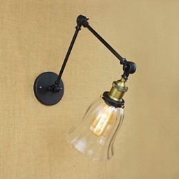El brazo largo de la pared de vidrio de hierro industrial creativo telescópico dormitorio retro nostálgico restaurante pasillo plegable