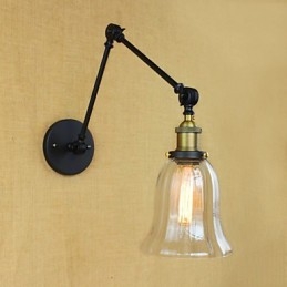 El brazo largo de la pared de vidrio de hierro industrial creativo telescópico dormitorio retro nostálgico restaurante pasillo plegable