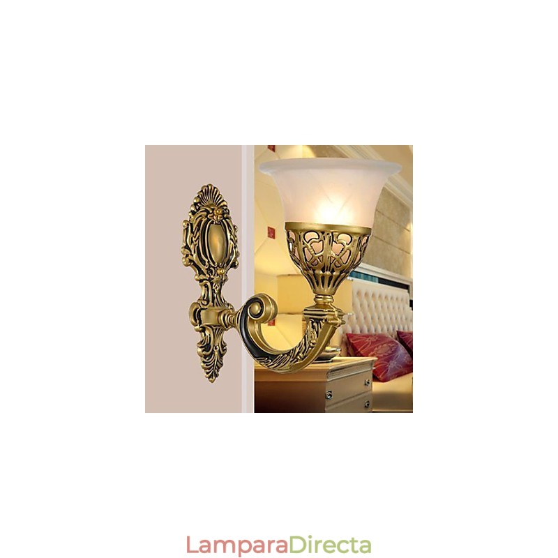 Lámpara de pared europea para pasillo, escalera, dormitorio, cabecera de cama.