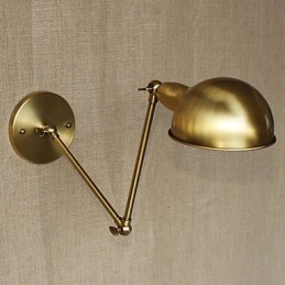 Aplique de pared decorativo de alta gama, de doble brazo, estilo industrial americano