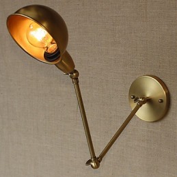 Aplique de pared decorativo de alta gama, de doble brazo, estilo industrial americano
