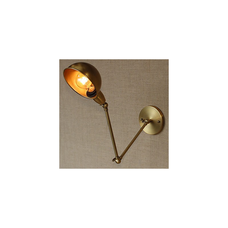 Aplique de pared decorativo de alta gama, de doble brazo, estilo industrial americano