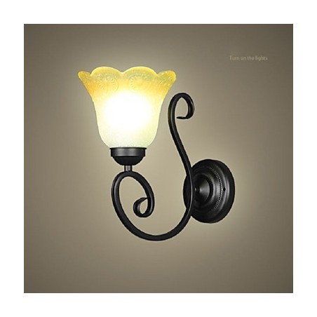 Lámpara de pared vintage de hierro y vidrio con brazo oscilante, para decoración de interiores, dormitorio, 110-220 V, para sala de estar Lámpara de pared vintage de hierro y vidrio con brazo oscilante, para decoración de interiores, dormitorio, 110-220 V, para sala de estar