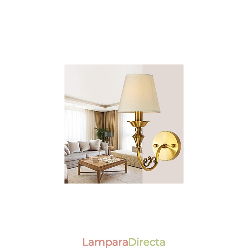 Lámparas de pared clásicas para dormitorio, apliques de pared de metal sencillos para sala de estar, bar, cafetería, pasillo, balcón.