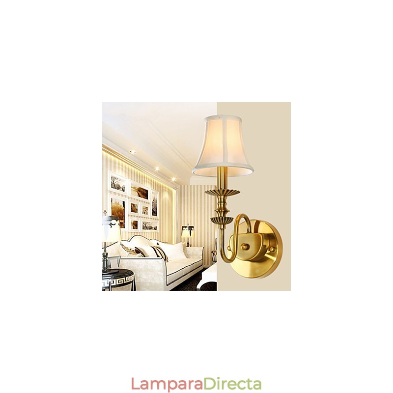 Lámparas de pared clásicas para dormitorio, apliques de pared de metal sencillos para sala de estar, bar, cafetería, pasillo, balcón.