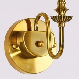 Lámparas de pared clásicas para dormitorio, apliques de pared de metal sencillos para sala de estar, bar, cafetería, pasillo, balcón.