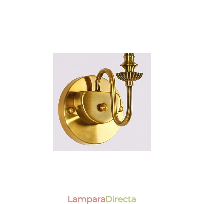 Lámparas de pared clásicas para dormitorio, apliques de pared de metal sencillos para sala de estar, bar, cafetería, pasillo, balcón.