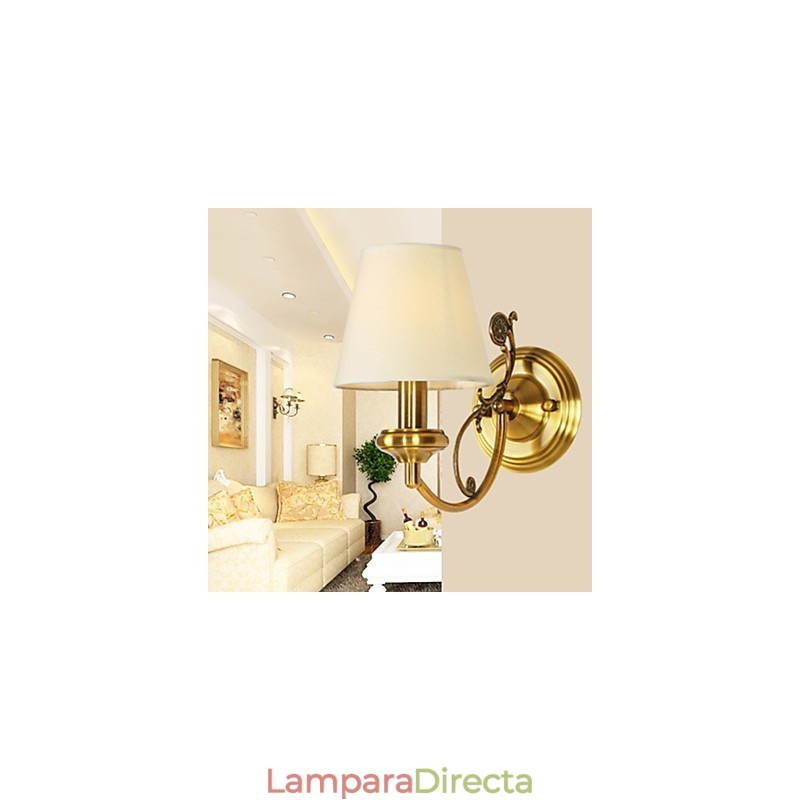 Lámparas de pared clásicas para dormitorio, apliques de pared de metal sencillos para sala de estar, bar, cafetería, pasillo, balcón.