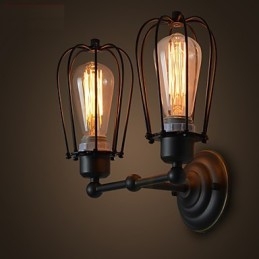 Lámpara de pared antigua estilo loft estilo americano estilo hierro industrial
