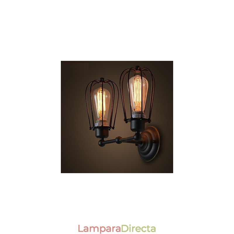 Lámpara de pared antigua estilo loft estilo americano estilo hierro industrial