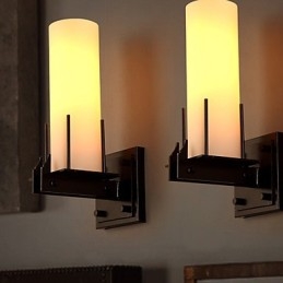 Lámpara de pared estilo candelabro con personalidad retro contemporánea y estilo loft.