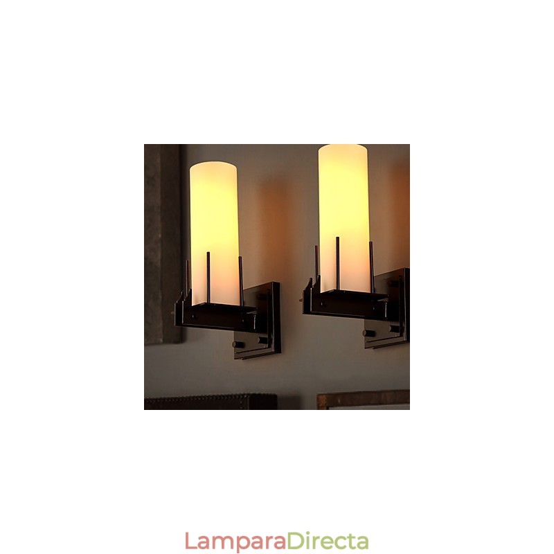 Lámpara de pared estilo candelabro con personalidad retro contemporánea y estilo loft.
