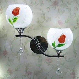 Lámpara de pared de noche de hotel estilo europeo elegante y arcaica