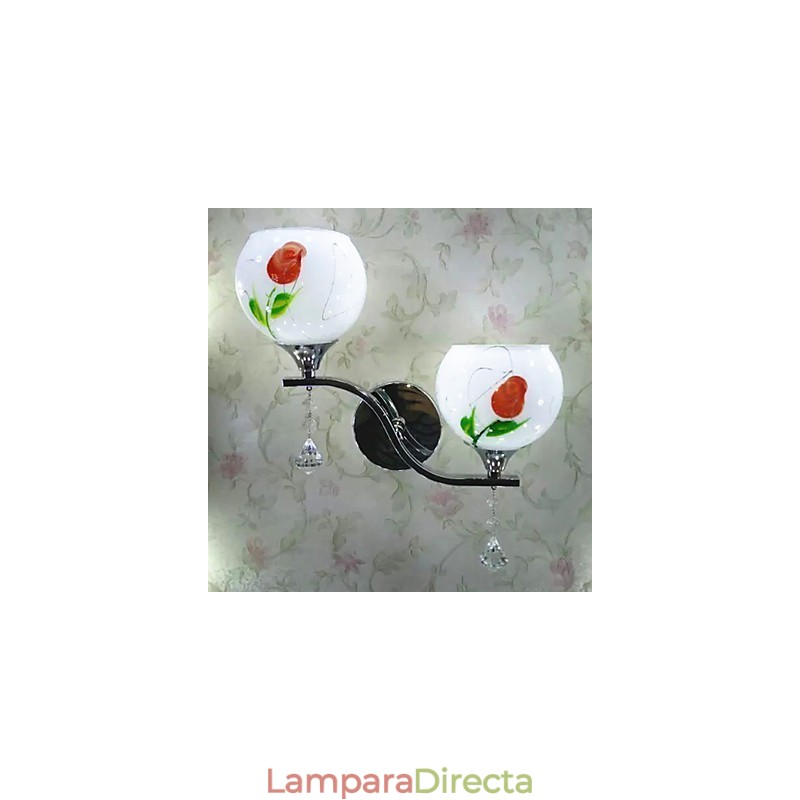 Lámpara de pared de noche de hotel estilo europeo elegante y arcaica