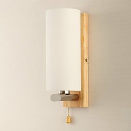 Apliques de pared modernos contemporáneos de madera y bambú