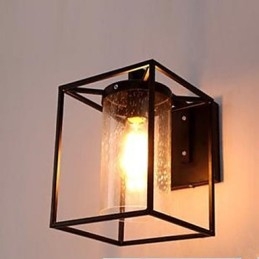 Lámpara de pared de cristal con burbujas y gotas de lluvia, estilo nórdico, con personalidad de estilo loft americano