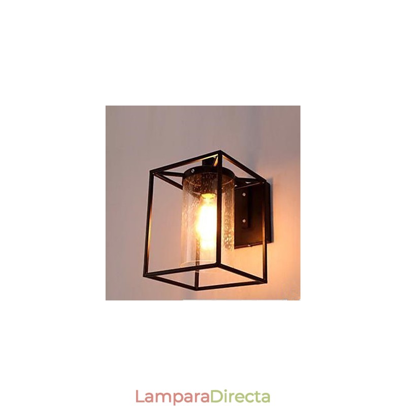Lámpara de pared de cristal con burbujas y gotas de lluvia, estilo nórdico, con personalidad de estilo loft americano