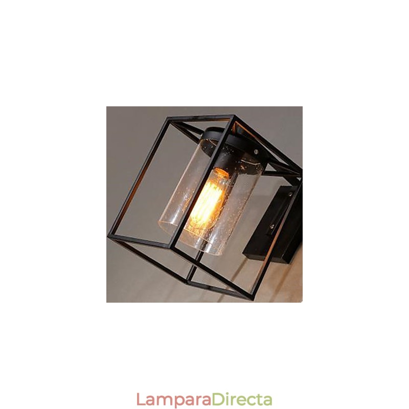 Lámpara de pared de cristal con burbujas y gotas de lluvia, estilo nórdico, con personalidad de estilo loft americano