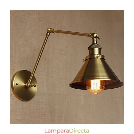 Aplique de pared decorativo de estilo rural americano, estilo retro de bronce, para restaurante, cafetería o almacén Aplique de pared decorativo de estilo rural americano, estilo retro de bronce, para restaurante, cafetería o almacén