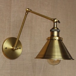 Aplique de pared decorativo de estilo rural americano, estilo retro de bronce, para restaurante, cafetería o almacén