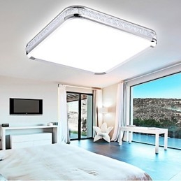 Lámpara empotrada de lujo moderna de acrílico con luz ajustable dorada o plateada. Puedes elegir.