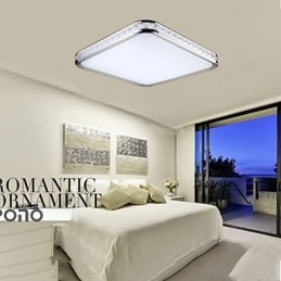Lámpara empotrada de lujo moderna de acrílico con luz ajustable dorada o plateada. Puedes elegir.