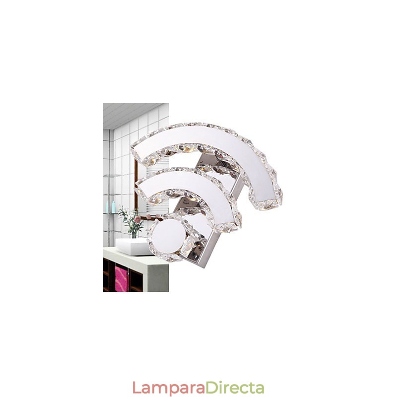 Apliques de pared de cristal estilo mini moderno contemporáneo de cristal