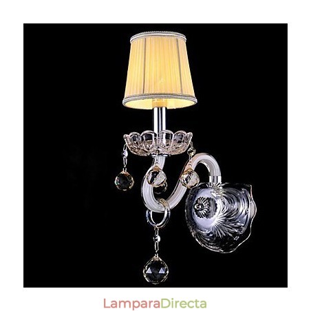 Apliques de pared estilo mini cristal, luces de pared con forma de vela, vidrio moderno y contemporáneo Apliques de pared estilo mini cristal, luces de pared con forma de vela, vidrio moderno y contemporáneo