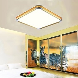 Lámpara empotrada de lujo moderna de acrílico con luz ajustable dorada o plateada. Puedes elegir.