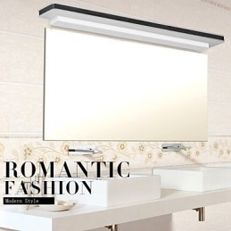 Iluminación de baño moderna contemporánea de metal