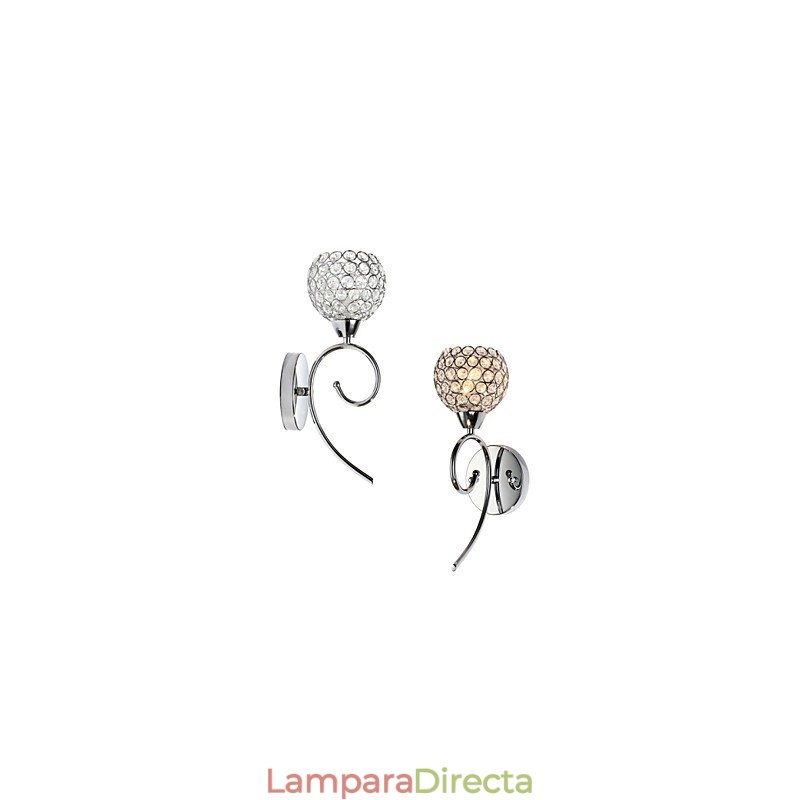 Apliques de pared Lámparas de pared de lectura Cristal Mini Estilo Moderno Contemporáneo Metal