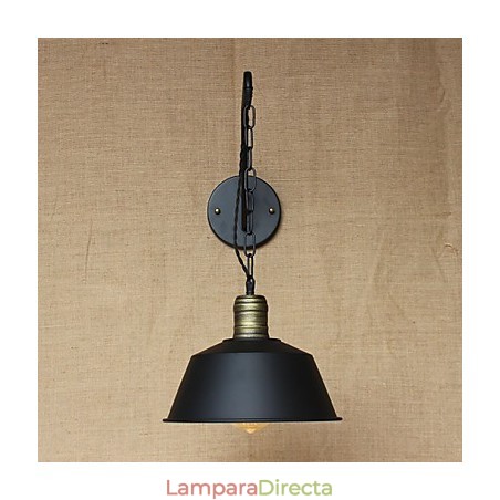 Lámpara de pared con personalidad simple y creativa, cadena industrial, lámpara de pared de noche para dormitorio, pasillo, hierro retro americano Lámpara de pared con personalidad simple y creativa, cadena industrial, lámpara de pared de noche para dormitorio, pasillo, hierro retro americano