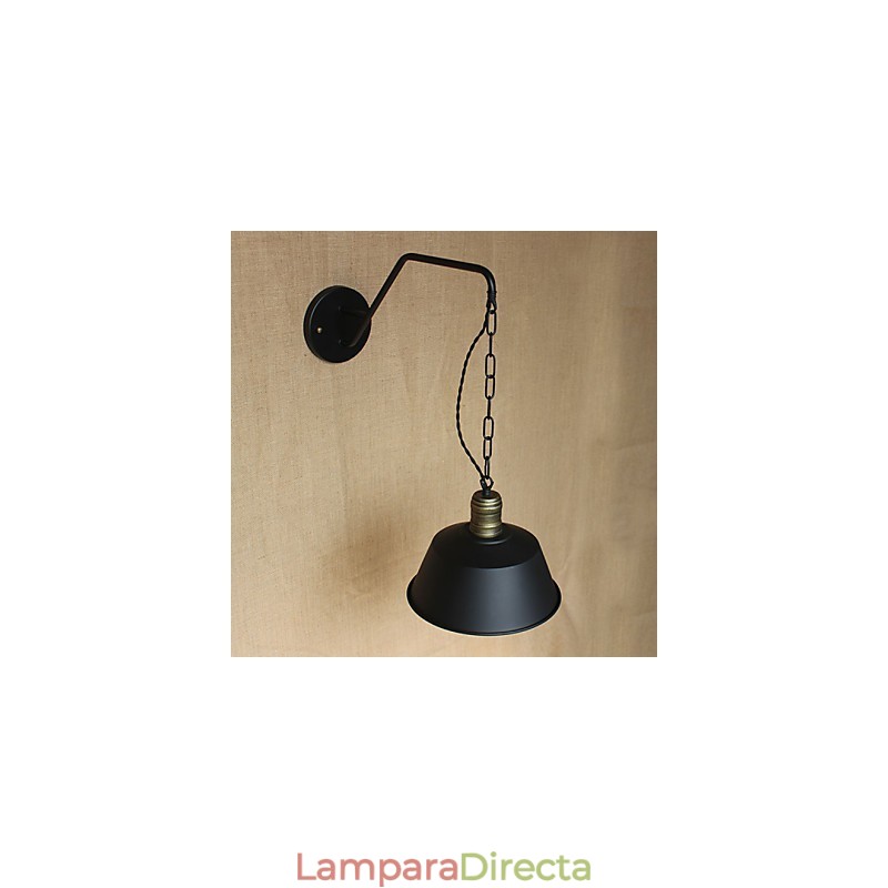 Lámpara de pared con personalidad simple y creativa, cadena industrial, lámpara de pared de noche para dormitorio, pasillo, hierro retro americano